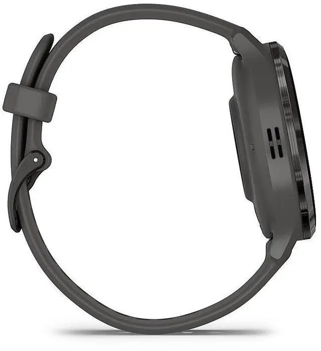 Alt view image 7 of 7 - Garmin Venu 3S Fitness GPS Smartwatch Steel Bezel w/ Pebble Gray Case + Accessories Kit