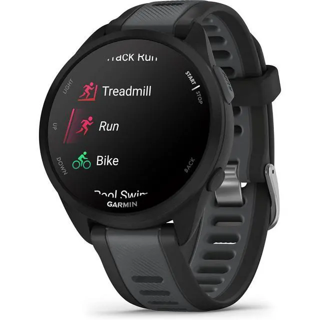 Alt view image 4 of 7 - Garmin Forerunner 165 Music Smart Sport Watch, Black +Slate Gray + 2 Yr Warranty Bundle