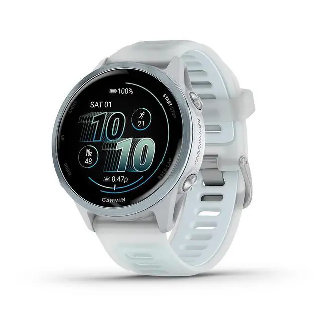 Alt view image 5 of 7 - Garmin Forerunner 570 - 42mm GPS Smartwatch Blue Band + 2 Year Warranty Bundle
