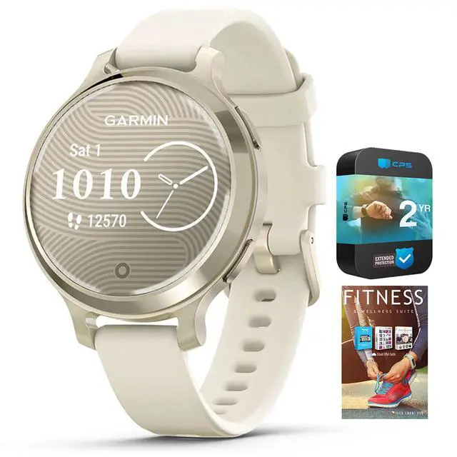 Alt view image 2 of 7 - Garmin Lily 2 Active Smartwatch Gold with 2 Year Warranty and Fitness Suite
