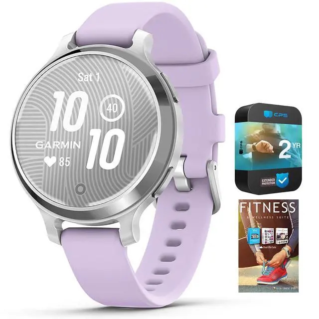Alt view image 2 of 7 - Garmin Lily 2 Active Smartwatch Silver with 2 Year Warranty and Fitness Suite