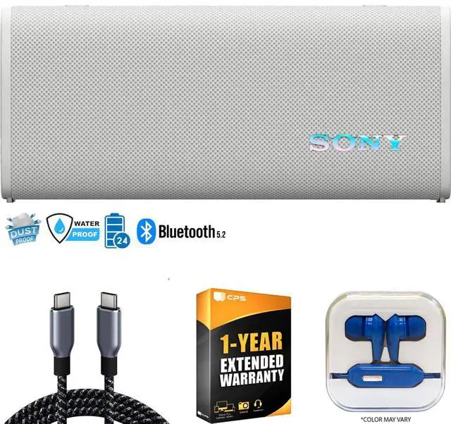 Main image of Sony ULT Field 3 Wireless Portable Bluetooth Speaker, Off-White +1 YR Warranty Bundle
