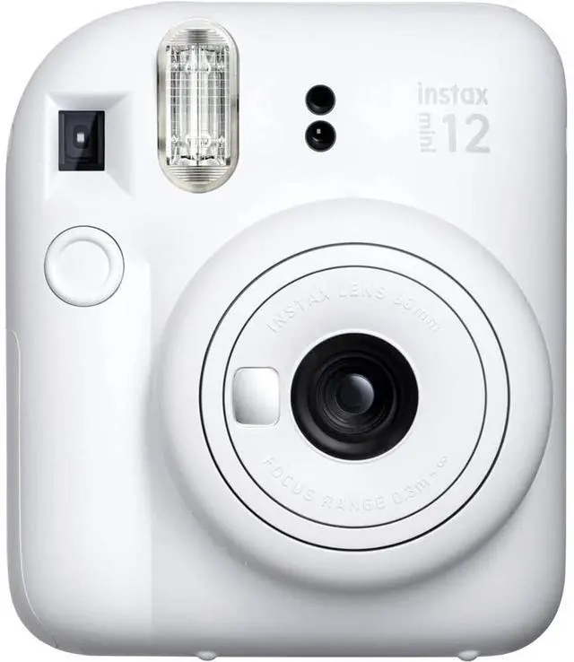 Alt view image 2 of 7 - Fujifilm Instax Mini 12 Instant Camera, Clay White w/ Instant Film + Photo Album