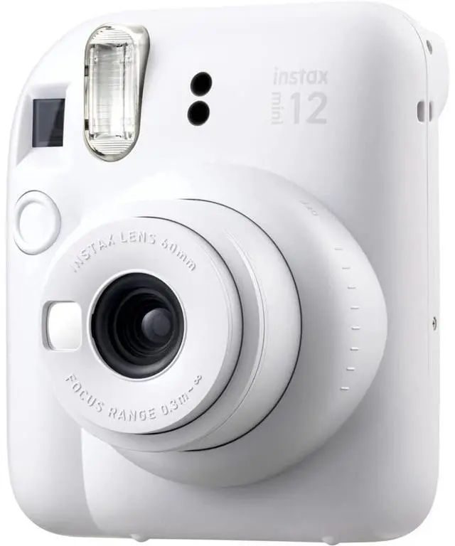 Alt view image 6 of 7 - Fujifilm Instax Mini 12 Instant Camera, Clay White w/ Instant Film + Photo Album