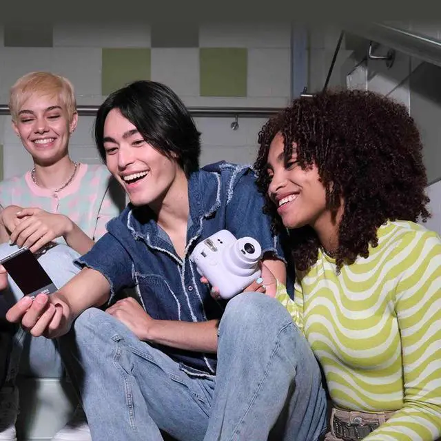 Alt view image 2 of 7 - Fujifilm Instax Mini 12 Instant Camera, Lilac Purple w/ Instant Film + Photo Album