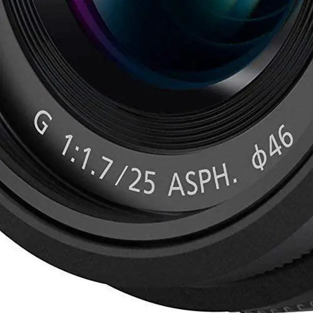 Alt view image 7 of 7 - Panasonic Lumix G 25mm f/1.7 ASPH. Lens (Black) H-H025K + 7 Year Protection Pack