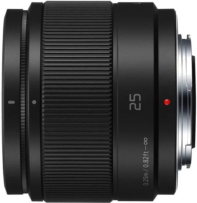Alt view image 6 of 7 - Panasonic Lumix G 25mm f/1.7 ASPH. Lens (Black) H-H025K + 7 Year Protection Pack