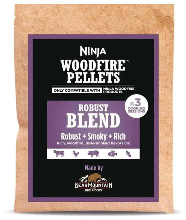 Main image of Ninja Woodfire Pellets, Robust Blend Starter Bag - Up To 3 Uses (XSKOP2R)