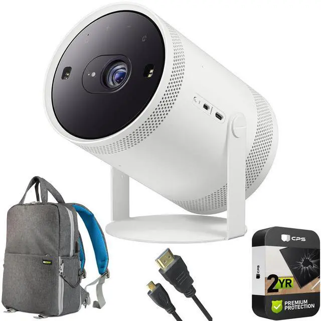 Main image of Samsung The Freestyle Projector 2nd Gen with Gaming Hub + 2 Year Protection Pack