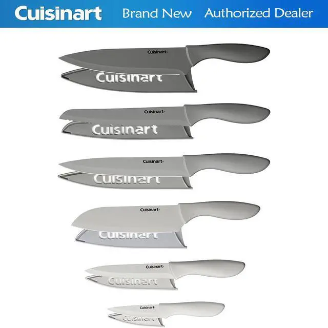 Alt view image 3 of 3 - Cuisinart Advantage 12-Piece Gray Knife Set with Blade Guards C55-12PCG