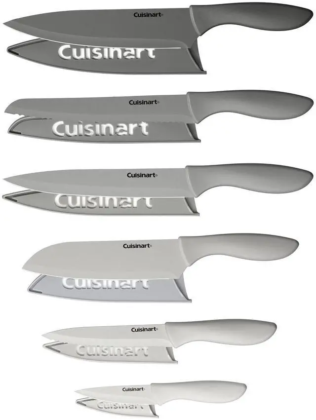 Main image of Cuisinart Advantage 12-Piece Gray Knife Set with Blade Guards C55-12PCG