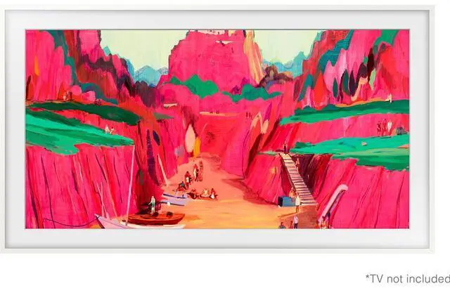 Main image of Samsung 75" The Frame Customizable Bezel, Modern White - VG-SCFF75WTBZA (2025)