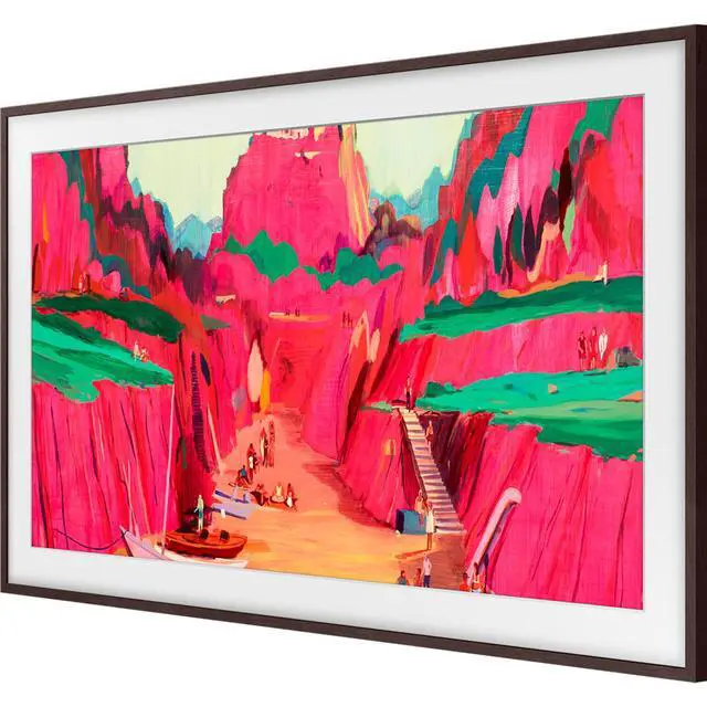 Alt view image 2 of 7 - Samsung 85" The Frame Customizable Bezel, Modern Brown - VG-SCFF85BWBZA (2025)
