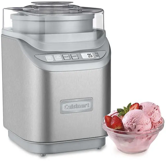 Alt view image 5 of 7 - Cuisinart ICE-70 Electronic Ice Cream Maker, Brushed Chrome + Smart Stick Hand Blender