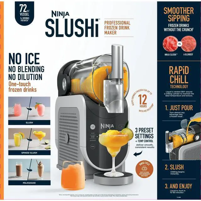 Alt view image 2 of 7 - Ninja FS300 SLUSHi 72oz. Frozen Drink & Slushie Machine -