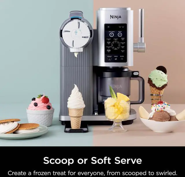 Alt view image 3 of 7 - Ninja CREAMi Swirl 13-in-1 Soft Serve Ice Cream Machine - Factory