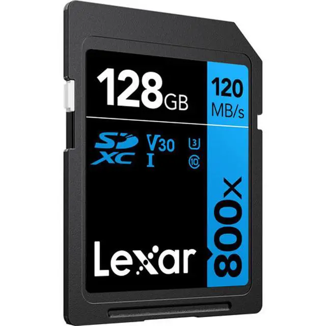 Alt view image 3 of 7 - Lexar 128GB High-Performance 800x UHS-I SDHC Memory Card BLUE with Reader Bundle