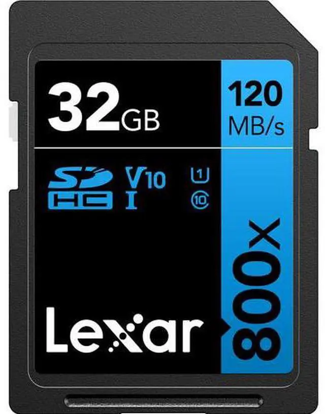 Alt view image 5 of 6 - Lexar 32GB High-Performance 800x UHS-I SDHC Memory Card BLUE Series - (3-Pack)