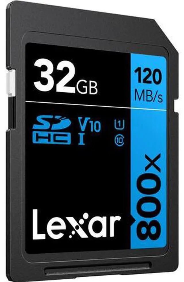 Alt view image 6 of 6 - Lexar 32GB High-Performance 800x UHS-I SDHC Memory Card BLUE Series - (3-Pack)