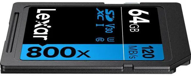 Alt view image 6 of 6 - Lexar 64GB High-Performance 800x UHS-I SDXC Memory Card BLUE Series - (3-Pack)