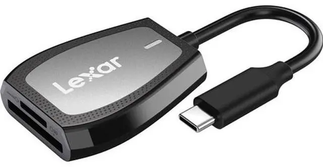 Alt view image 5 of 6 - Lexar Professional 1667x 64GB SDXC UHS-II Memory Card 2-Pack + USB-C Dual-Slot Reader