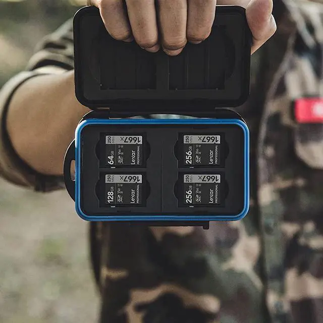 Alt view image 3 of 6 - Lexar Professional 1667x 64GB SDXC UHS-II Memory Card 2-Pack + USB-C Dual-Slot Reader