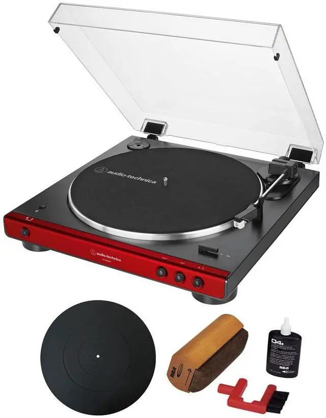 Main image of Audio-Technica AT-LP60X  Automatic Bluetooth Stereo Belt-Drive Turntable + Essentials Bundle