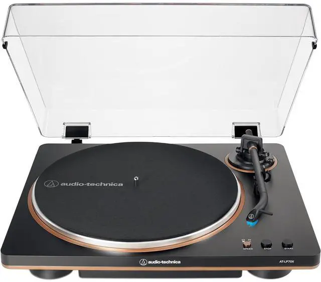 Alt view image 2 of 7 - Audio-Technica Fully Automatic Belt-Drive Turntable, Black/Bronze w/ 2 Year Warranty