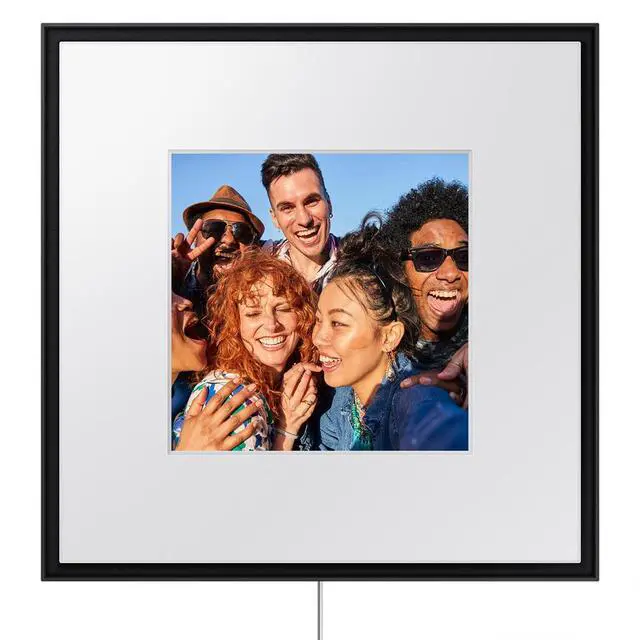 Alt view image 3 of 7 - Samsung Photo Music Frame Smart Dual Speaker (2024) +26 Months Protection Bundle