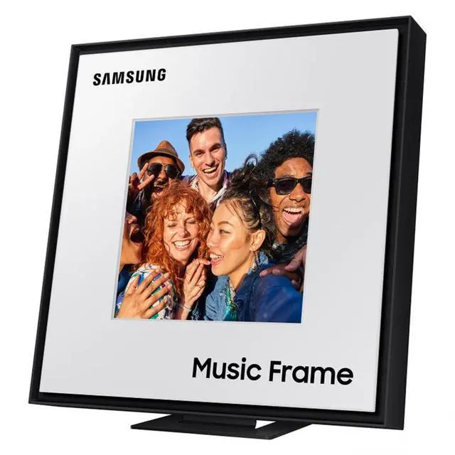 Alt view image 4 of 7 - Samsung Photo Music Frame Smart Dual Speaker (2024) +26 Months Protection Bundle