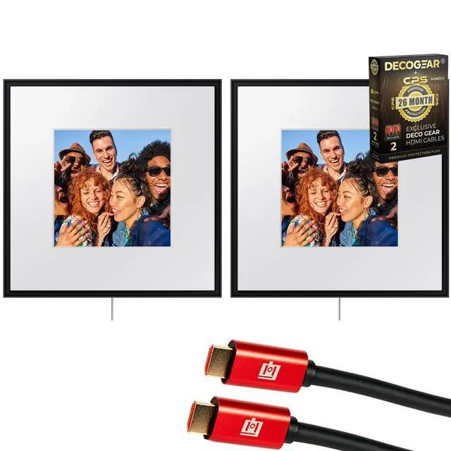 Alt view image 2 of 7 - Samsung Photo Music Frame Smart Dual Speaker (2024) +26 Months Protection Bundle