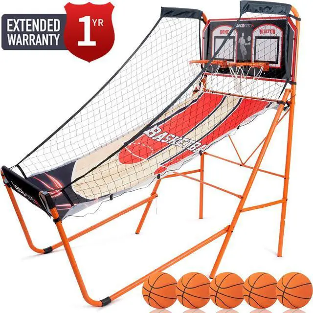 Main image of Deco Gear Arcade Basketball Game, Indoor 1-4 Player w/ 1 Year Extended Warranty