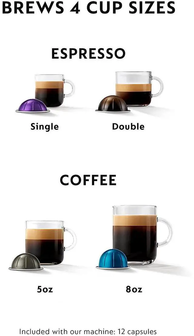 Alt view image 3 of 7 - Nespresso Vertuo Coffee and Espresso Maker by Breville, Chrome