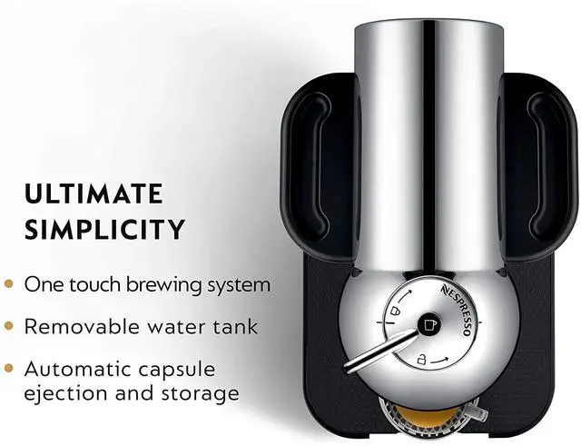Alt view image 4 of 7 - Nespresso Vertuo Coffee and Espresso Maker by Breville, Chrome