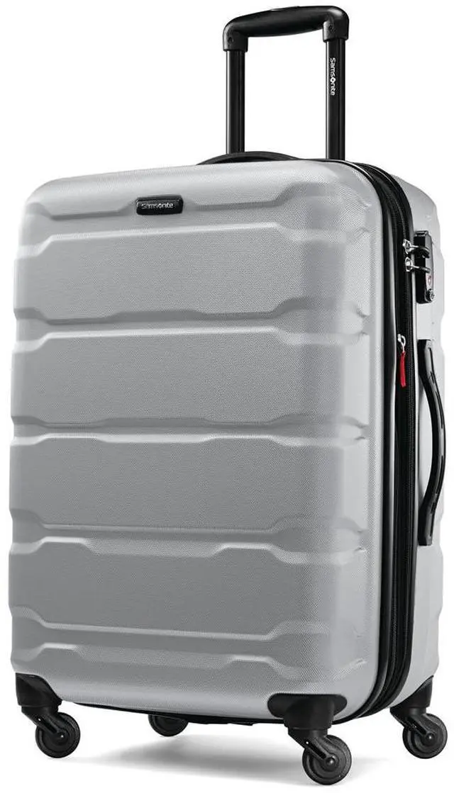 Alt view image 4 of 7 - Samsonite Omni Hardside Nested Luggage Spinner Set, Silver w/ 10pc Accessory Kit