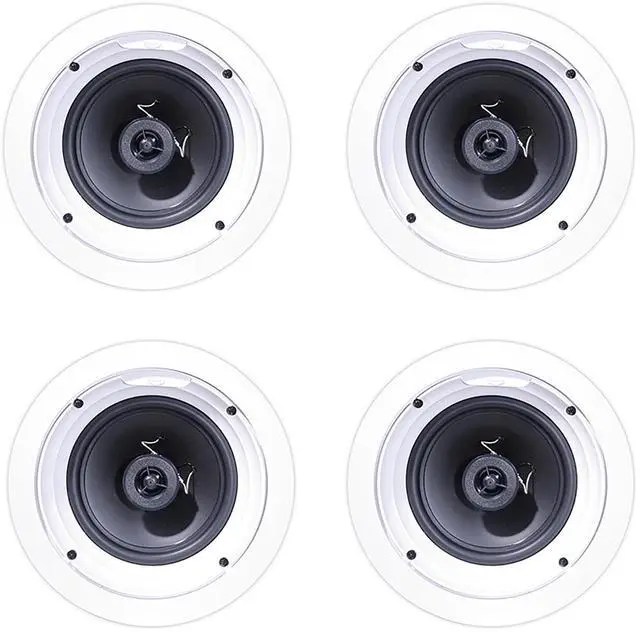 Main image of Klipsch R-1650-C In-Ceiling Speaker - White (4-Pack)