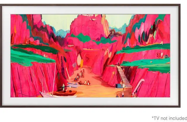 Main image of Samsung 75" The Frame Customizable Bezel, Modern Brown - VG-SCFF75BWBZA (2025)