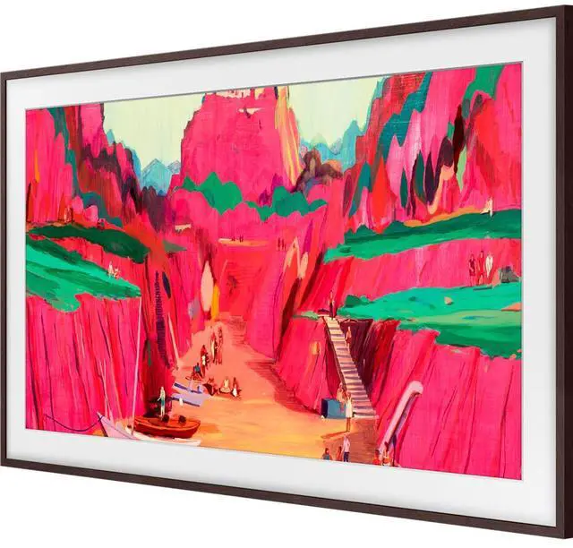 Alt view image 2 of 14 - Samsung 75" The Frame Customizable Bezel, Modern Brown - VG-SCFF75BWBZA (2025)