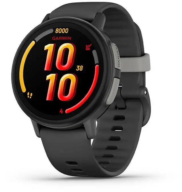 Alt view image 2 of 7 - Garmin Bounce 2 Kids Smartwatch with Calling Slate Gray + 2 Year Warranty Bundle