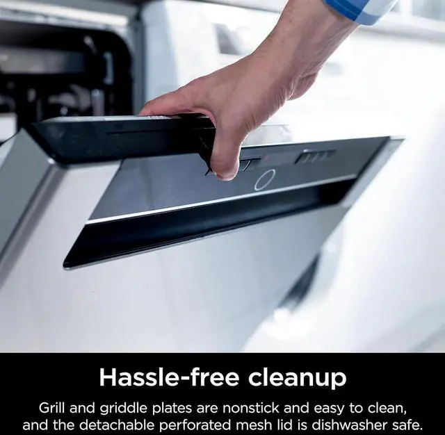 Alt view image 2 of 7 - Ninja GR101 Sizzle Smokeless Indoor Grill & Griddle,