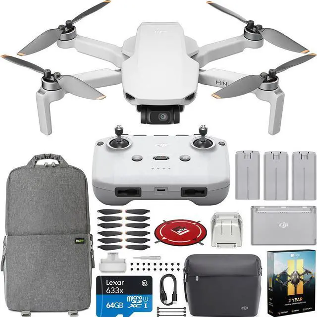 Main image of DJI Mini 4K Drone Quadcopter Fly More Combo + RC-N1 Remote &Extended Warranty Bundle