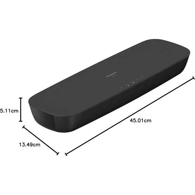 Alt view image 7 of 7 - Panasonic HTB200 Compact Soundbar, Dolby Digital w/ 2 Year Warranty Bundle