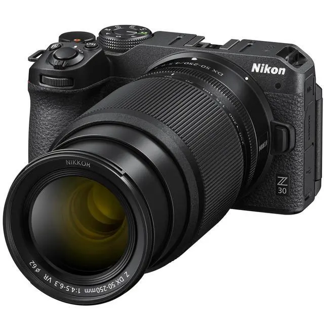 Alt view image 7 of 7 - Nikon  Z 30 Mirrorless Camera 4K DX + 2 Lens Kit 16-50mm & 50-250mm Accessories Bundle
