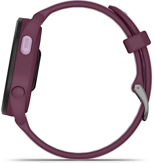 Alt view image 7 of 7 - Garmin Forerunner 165 Music Smart Sport Watch, Berry + Lilac w/ Fitness Bundle