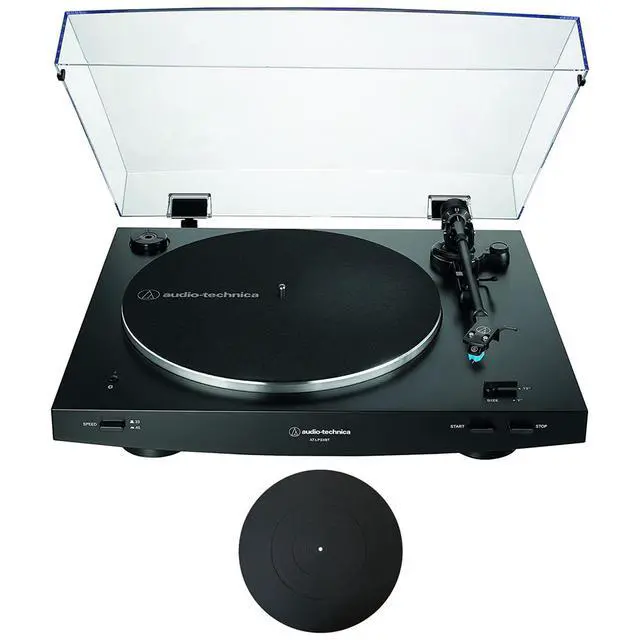 Alt view image 2 of 7 - Audio-Technica Fully Automatic Wireless Belt-drive Turntable w/ 12" Rubber Mat Bundle