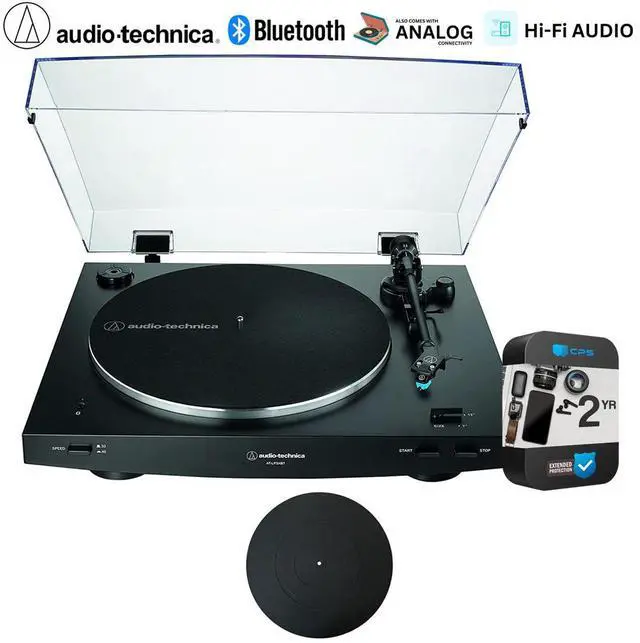 Main image of Audio-Technica Fully Automatic Wireless Belt-drive Turntable, Black w/ 2 Year Warranty Bundle