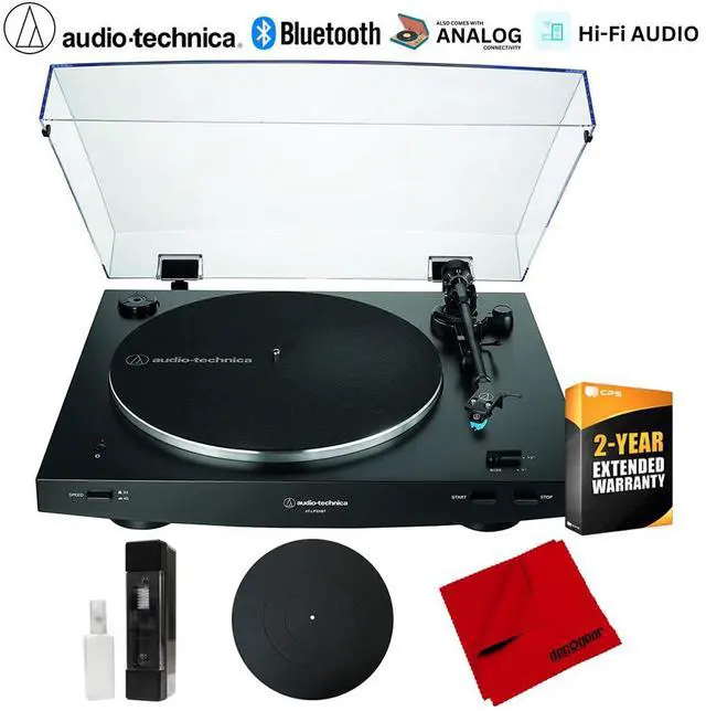 Main image of Audio-Technica Fully Automatic Wireless Belt-drive Turntable, Black w/ 2Yr Warranty Bundle