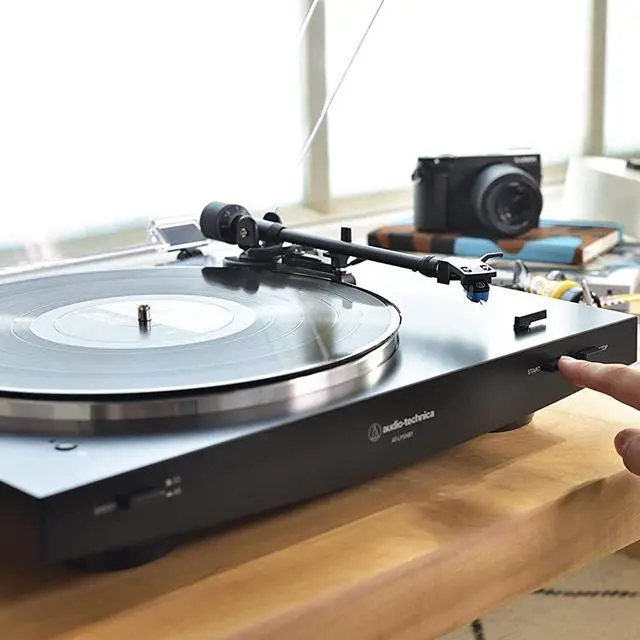 Alt view image 2 of 7 - Audio-Technica Fully Automatic Wireless Belt-drive Turntable, Black w/ Accessories Bundle