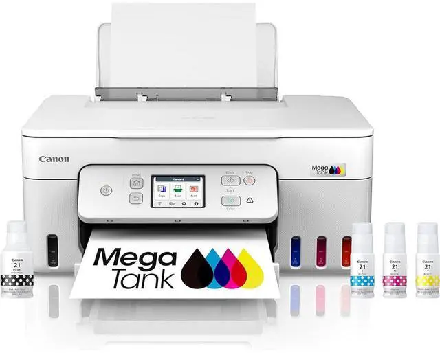Alt view image 2 of 7 - Canon PIXMA G3290 Wireless MegaTank All-In-One Inkjet Printer, Copy, Scanner Bundle