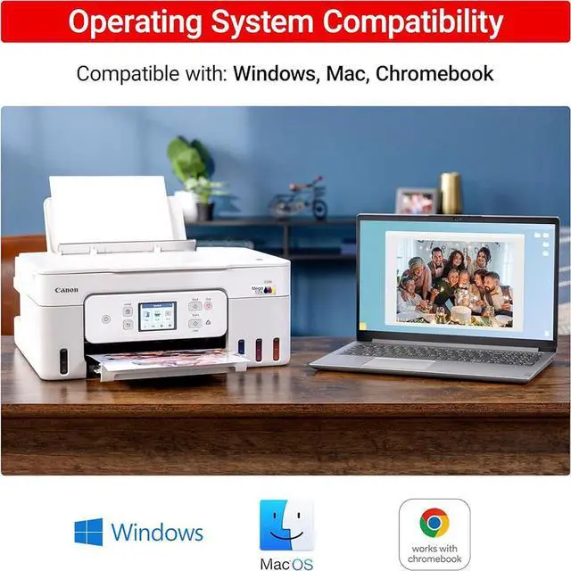 Alt view image 5 of 7 - Canon PIXMA G3290 Wireless MegaTank All-In-One Inkjet Printer, Copy, Scanner Bundle